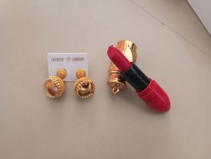 Lipstick And Earrings