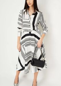 Chic Geometric Print Shirt