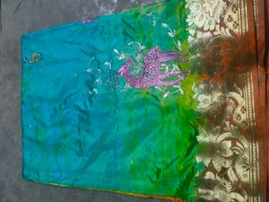 Embroidered Art Silk Saree