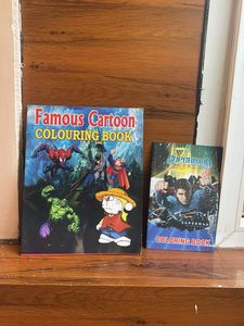 Cartoon Coloring Books - Set of 2