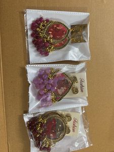 Beautiful beaded earrings 3 pairs combo