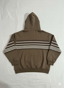 Brown Striped Hoodie