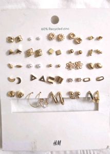 H&amp;M Earring Set - Gold Tones