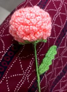 🥀 Elegant Handmade Crochet Ping Pong Flower 🌸✨