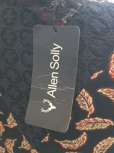 Feather Print Mini Dress