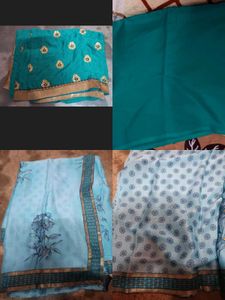 Combo Pack 2 Party Heavy Work Saree With Blouse