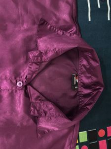 Satin Button-Down