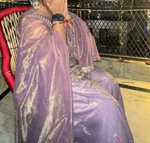 Elegant Lavender Sharara set