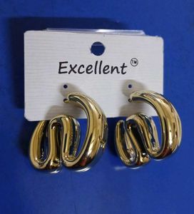 Chunky Gold Statement Earrings😍New✅️