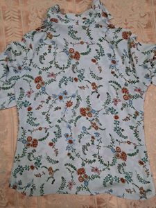 Floral Print Button Down Shirt