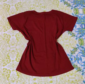 Maroon Slim Fit Tshirt (Unisex)