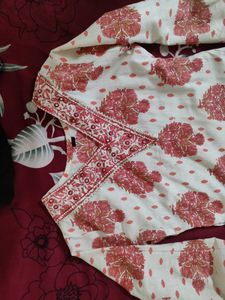 Pink Floral Kurta Set
