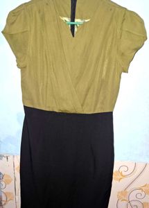 Two-Tone Sheath Dress