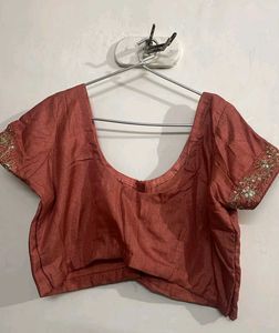 Saree With Stitched Blouse.