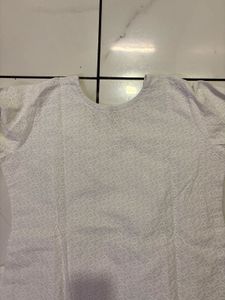 White Embroidered Kurti