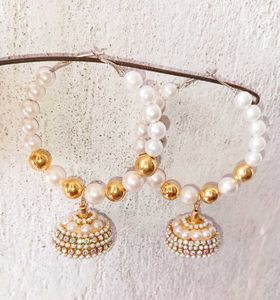 Pearl Jhumka Earrings