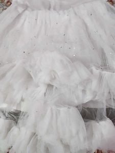 White Tulle Flower Girl Dress