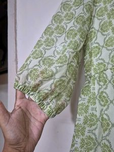 Elegant Green Printed Top
