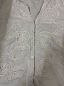 white Embroidered shirt