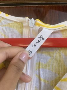 yellow casual dress