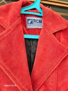 Red Corduroy Blazer