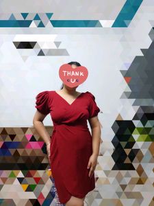 Chic Red Wrap Dress