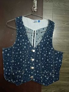 Denim Star Vest
