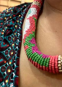 Colorful Beaded Statement Necklace