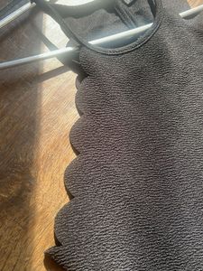 Shein Black Scallop Halter Top