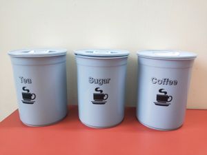 Tea,Coffee And Sugar Containers