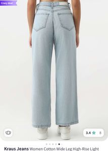 Wide Leg Light Wash Jeans