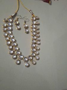 Diamond Necklace Set With Earing