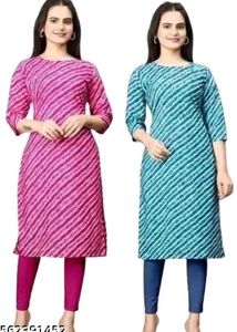 Stylish Printed Kurta Size L