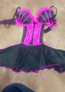 Bra Corset Night Dress Nighty Hot Sexy