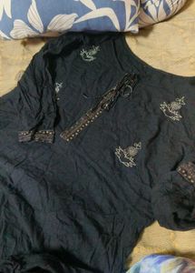 Black Long Frok Gown L Size