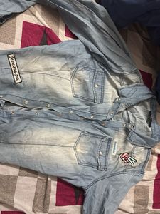 Denim Button-Down Shirt