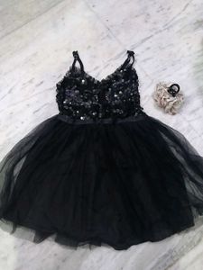 Sparkling Black Party Dress