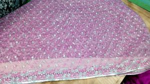Fully worked Pink Partywear Saree💕✨