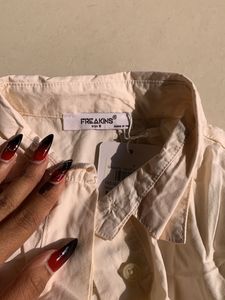 Freakin Cotton Shirt Mini Dress