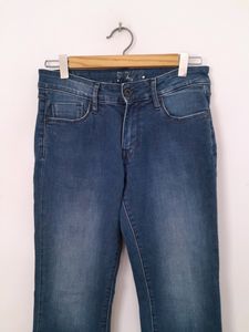 Dark Blue Straight Fit Jeans (Women&#39;s)