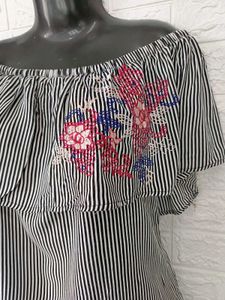 Imported Boho Embroidered Top