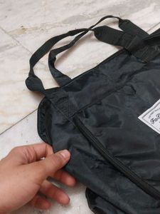 Black Foldable Tote Bag