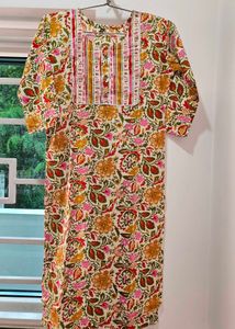 Floral Print Kurta