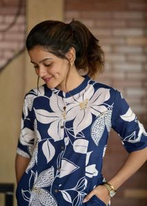 Rayon Viscose Floral Print Kurta Set