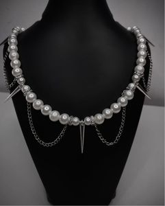 Devil’s Angel- A White Gothic Necklace