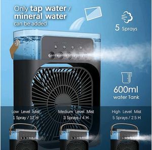 Portable Air Conditioner Fan  7 Colors Led Light