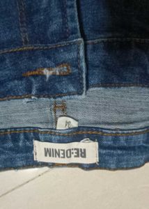 Blue DENIM Jeans Short, Size 34