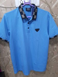 Prada Light Blue Polo Shirt