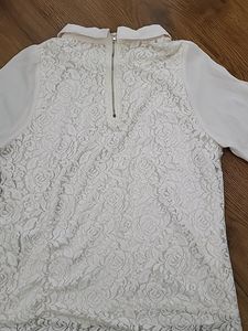 Off White Net Top