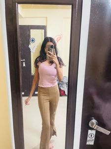 Brown Flared Pants
